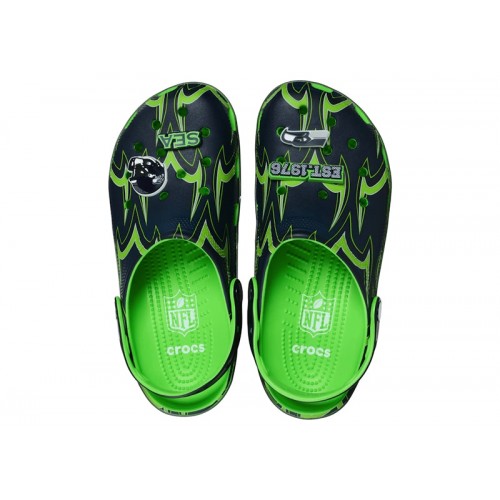 Crocs Classic Clog NFL Seattle Seahawks - мужская сетка размеров Crocs Classic Clog NFL Seattle Seahawks - мужская сетка размеров