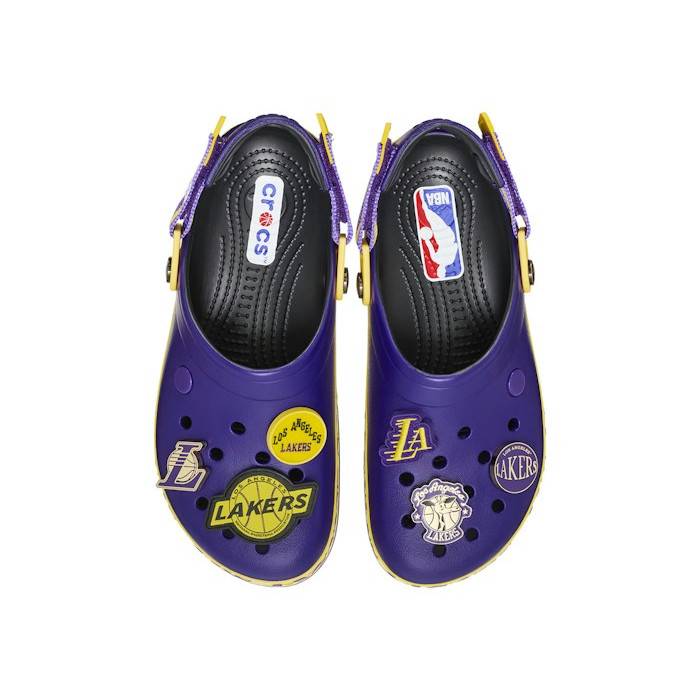 Crocs Crocband Clog NBA Los Angeles Lakers - мужская сетка размеров Crocs Crocband Clog NBA Los Angeles Lakers - мужская сетка размеров