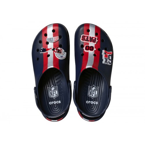 Crocs Classic Clog NFL New England Patriots - мужская сетка размеров Crocs Classic Clog NFL New England Patriots - мужская сетка размеров