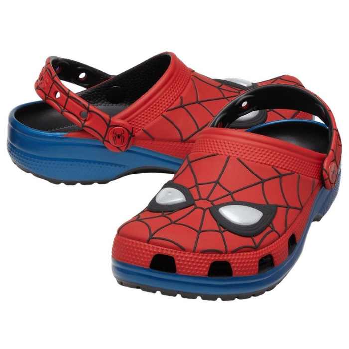 Spider-Man x Crocs Classic Clog Multi Color - мужская сетка размеров Spider-Man x Crocs Classic Clog Multi Color - мужская сетка размеров