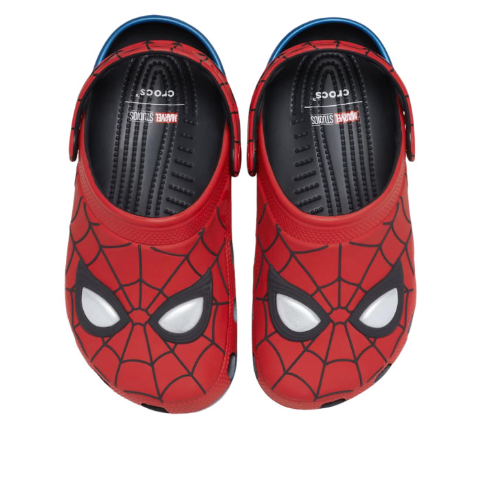 Spider-Man x Crocs Classic Clog Kids Multi Color - детская сетка размеров Spider-Man x Crocs Classic Clog Kids Multi Color - детская сетка размеров