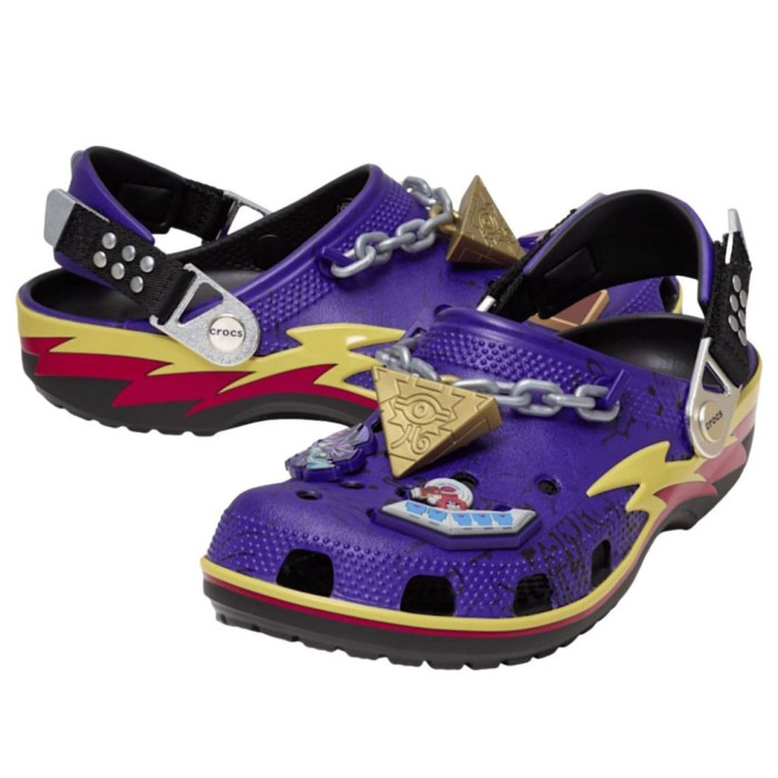 Crocs Classic Clog Yu-Gi-Oh! Yugi Yami Purple Multi-Color - мужская сетка размеров Crocs Classic Clog Yu-Gi-Oh! Yugi Yami Purple Multi-Color - мужская сетка размеров