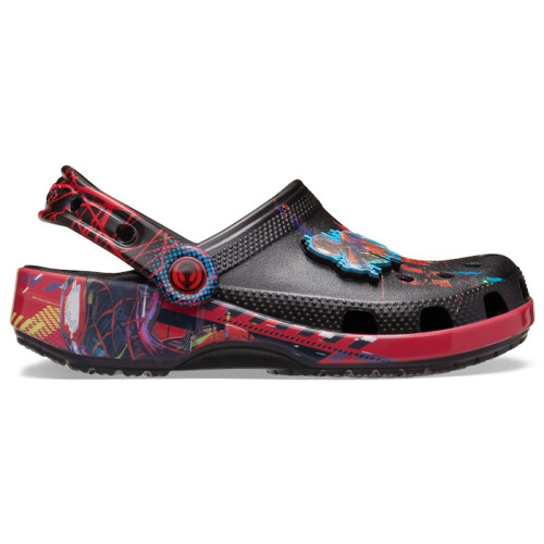 Spiderverse Miles x Crocs Classic Clog Kids Black Red - детская сетка размеров