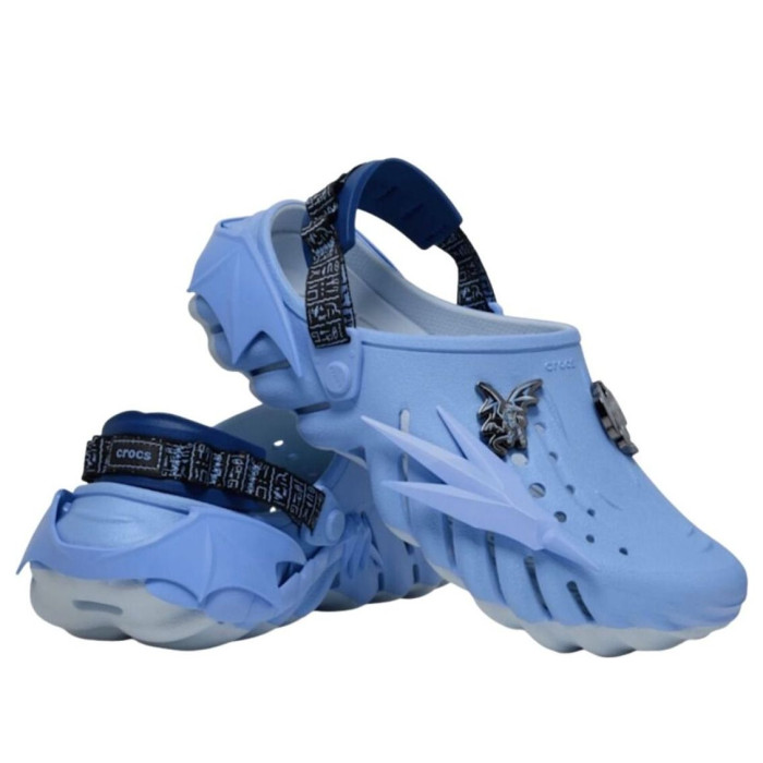 Crocs Echo Clog Yu-Gi-Oh! Blue-Eyes White Dragon Blue White - мужская сетка размеров Crocs Echo Clog Yu-Gi-Oh! Blue-Eyes White Dragon Blue White - мужская сетка размеров