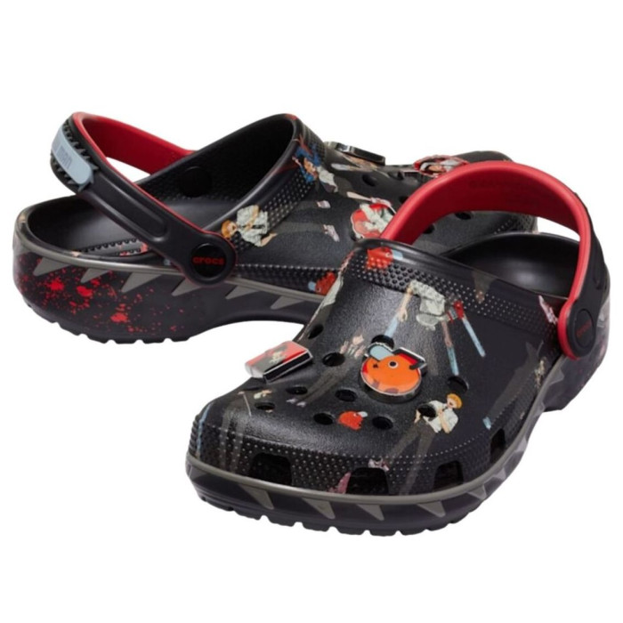 Crocs Classic Clog Chainsaw Man Characters - мужская сетка размеров Crocs Classic Clog Chainsaw Man Characters - мужская сетка размеров