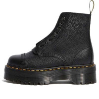 Женские Dr. Martens Sinclair Leather Platform Boots Black Milled Nappa (W)