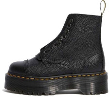 Женские Dr. Martens Sinclair Leather Platform Boots Black Milled Nappa (W)
