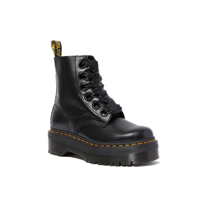Dr. Martens Molly Wmns Leather Platform Boot Black - мужская сетка размеров Dr. Martens Molly Wmns Leather Platform Boot Black - мужская сетка размеров