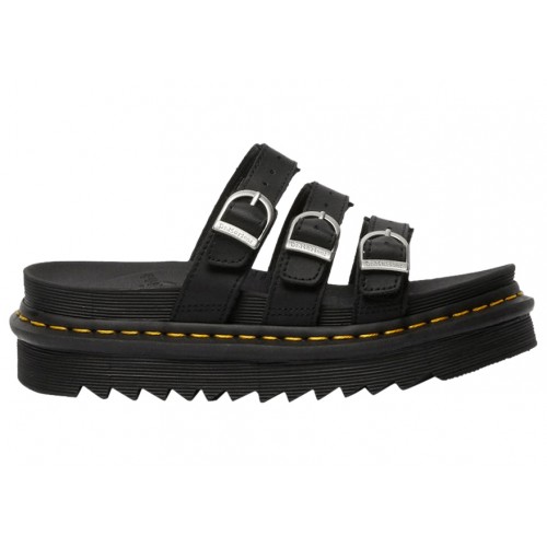 Dr. Martens Blaire Leather Slide Black Hydro (W) - женская сетка размеров