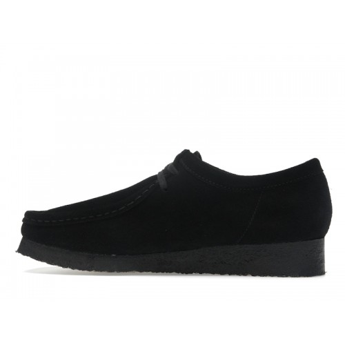 Clarks Originals Wallabee Boot Black Suede - мужская сетка размеров