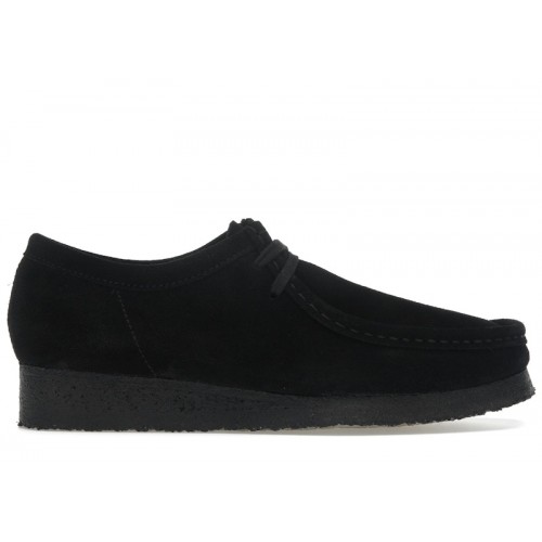 Clarks Originals Wallabee Boot Black Suede - мужская сетка размеров