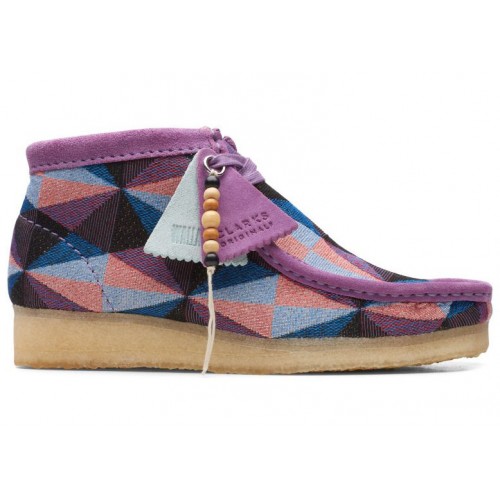Clarks Originals Wallabee Boot Purple Combi (W) - женская сетка размеров