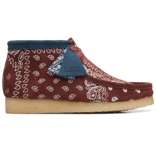 Clarks Originals Wallabee Boot Brick Paisley - мужская сетка размеров
