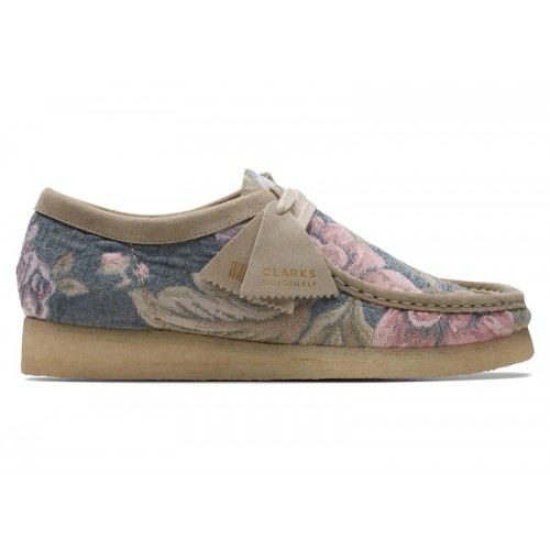 Clarks Originals Wallabee Grey Floral - мужская сетка размеров