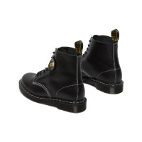 Dr. Martens 1460 Pascal Made in England Cavalier Leather Lace Up Boots Black