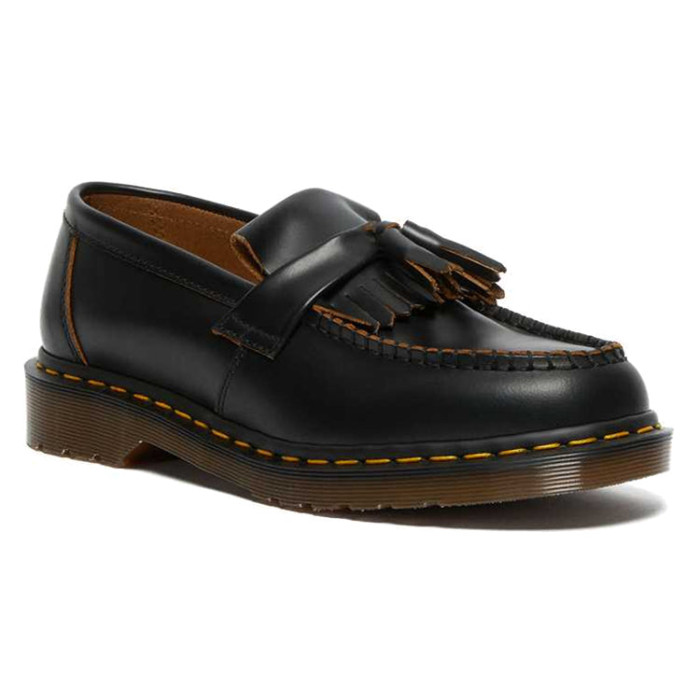 Dr. Martens Adrian Vintage Tassel Loafer Black Quilon - мужская сетка размеров Dr. Martens Adrian Vintage Tassel Loafer Black Quilon - мужская сетка размеров