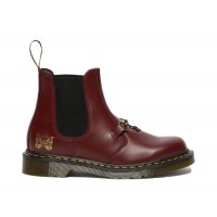 Dr. Martens 2976 Snaffle Chelsea Boots Needles Cherry Red