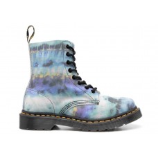 Женские Dr. Martens 1460 Pascal Leather Lace Up Boot Blue Summer Tie Dye (W)