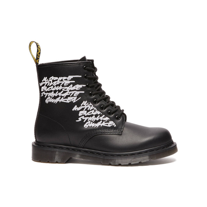 Futura Laboratories x Dr. Martens 1460 Embroidered Black - мужская сетка размеров Futura Laboratories x Dr. Martens 1460 Embroidered Black - мужская сетка размеров
