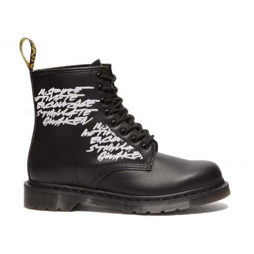 Dr. Martens 1460 Futura Laboratories Embroidered Black Leather - мужская сетка размеров