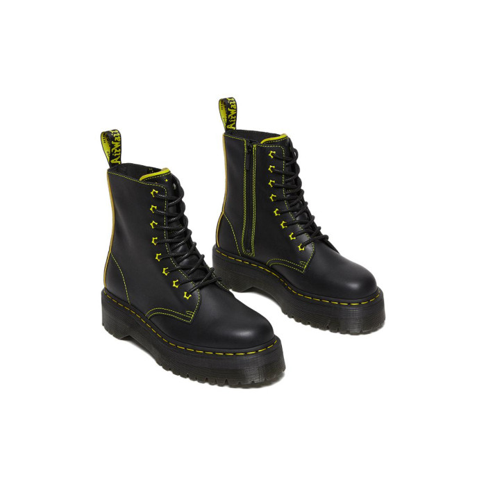 Dr. Martens Jadon II Leather Platform Star Boot Black Yellow - мужская сетка размеров Dr. Martens Jadon II Leather Platform Star Boot Black Yellow - мужская сетка размеров