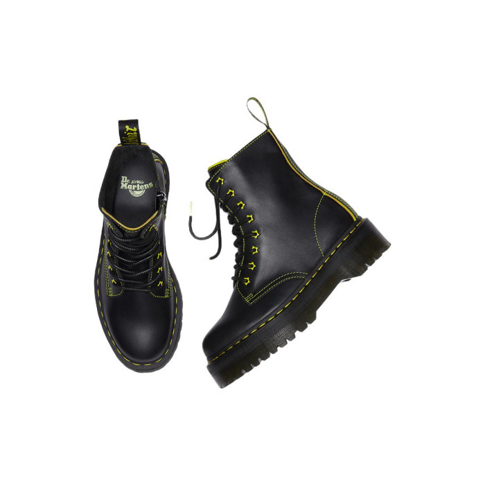 Dr. Martens Jadon II Leather Platform Star Boot Black Yellow - мужская сетка размеров Dr. Martens Jadon II Leather Platform Star Boot Black Yellow - мужская сетка размеров