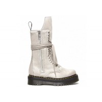 Dr. Martens 1918 Ro Hair On Lace Up Strobe Calf Length Platform Boot Rick Owens