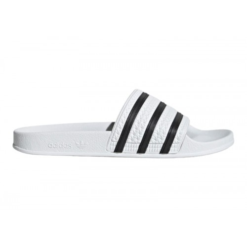 adidas Adilette White Core Black White - мужская сетка размеров