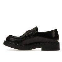 Prada 35mm Loafer Black Brushed Leather