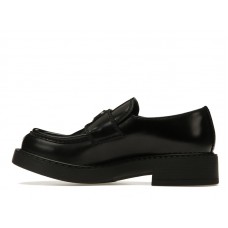 Prada 35mm Loafer Black Brushed Leather