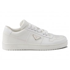 Prada Downtown Low Top Sneakers Leather White