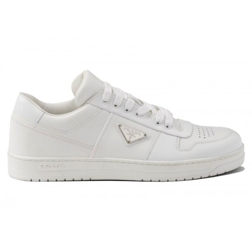 Prada Downtown Low Top Sneakers Leather White - мужская сетка размеров