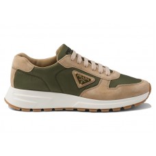 Prada PRAX 01 Sneakers Re-Nylon Brushed Leather Ecru Military