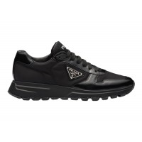 Prada PRAX 01 Sneakers Re-Nylon Brushed Leather Black Black