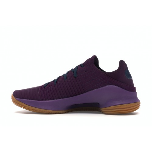 Кроссы Under Armour Curry 4 Low Merlot - мужская сетка размеров