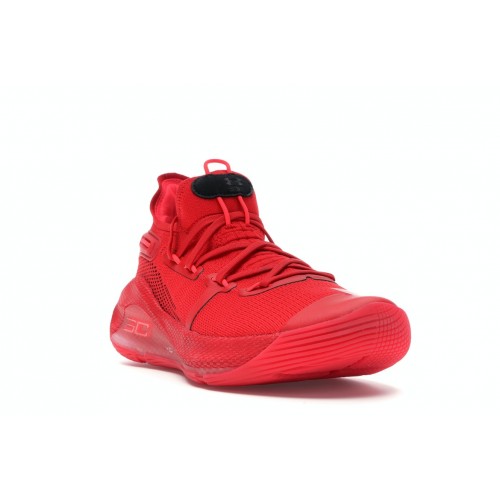 Кроссы Under Armour Curry 6 Red - мужская сетка размеров