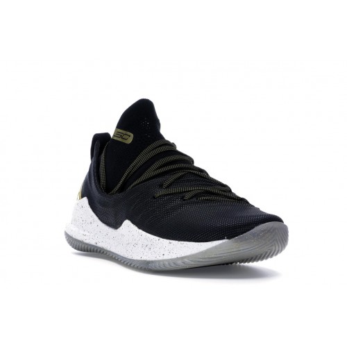 Кроссы Under Armour Curry 5 Black Gold - мужская сетка размеров