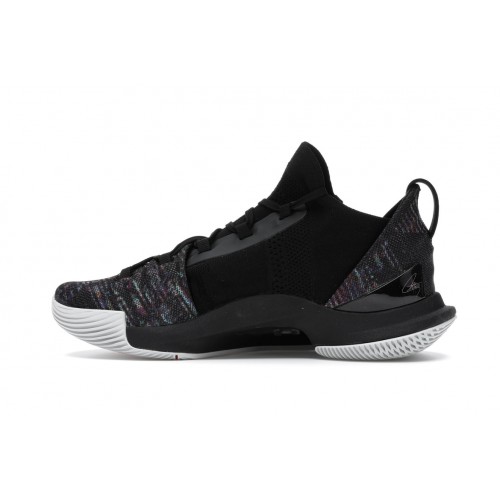 Кроссы Under Armour Curry 5 Black Multi-Color - мужская сетка размеров