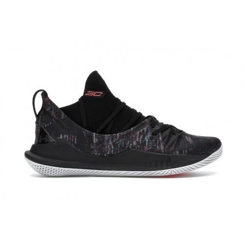 Кроссы Under Armour Curry 5 Black Multi-Color - мужская сетка размеров