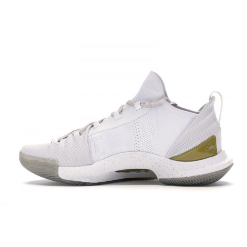 Under Armour Curry 5 White Gold - мужская сетка размеров