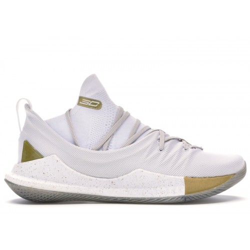 Under Armour Curry 5 White Gold - мужская сетка размеров
