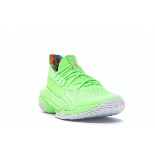 Кроссы Under Armour Curry 7 Sour Patch Kids Lime - мужская сетка размеров