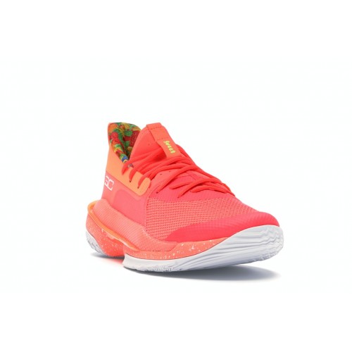 Кроссы Under Armour Curry 7 Sour Patch Kids Peach - мужская сетка размеров