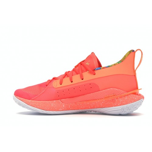 Кроссы Under Armour Curry 7 Sour Patch Kids Peach - мужская сетка размеров