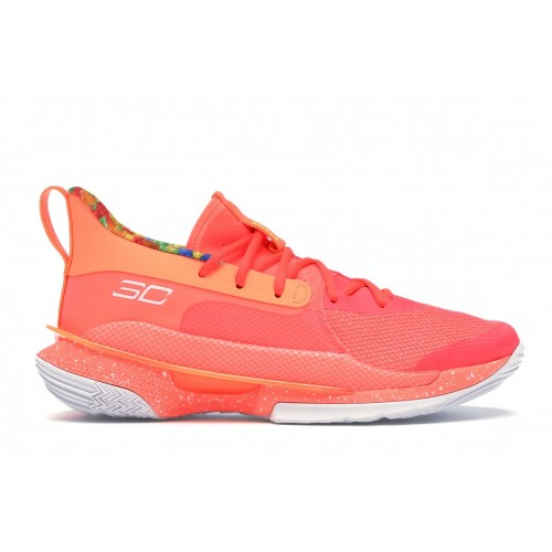 Кроссы Under Armour Curry 7 Sour Patch Kids Peach - мужская сетка размеров