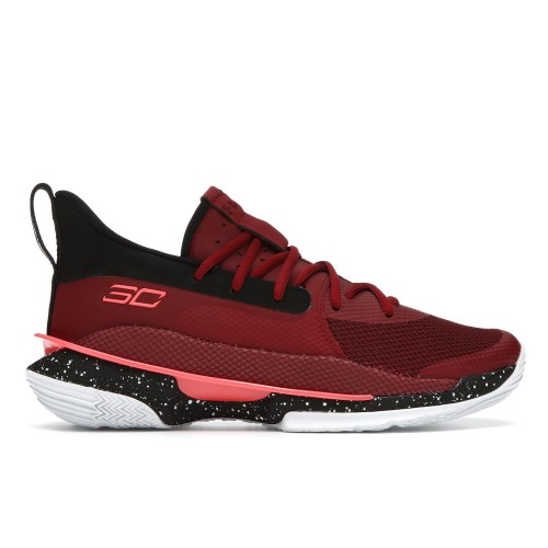 Кроссы Under Armour Curry 7 Red Cordova - мужская сетка размеров