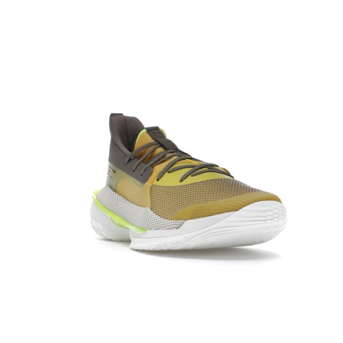 Кроссы Under Armour Curry 7 Zeppelin Yellow - мужская сетка размеров