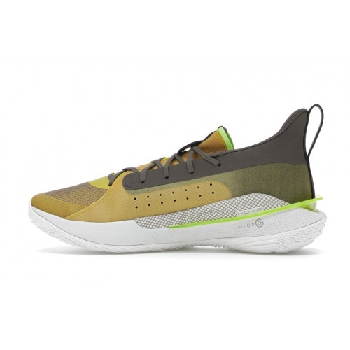 Кроссы Under Armour Curry 7 Zeppelin Yellow - мужская сетка размеров