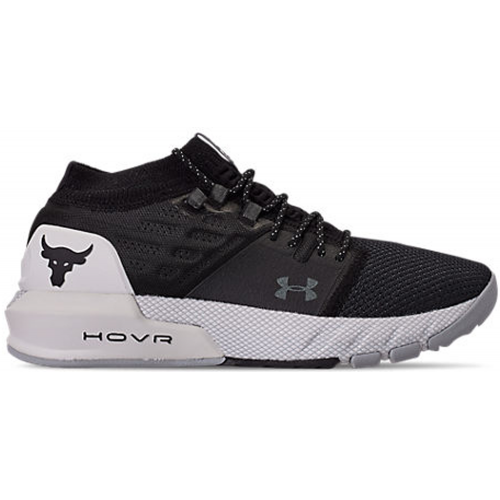 Кроссы Under Armour Project Rock 2 Black White (W) - женская сетка размеров