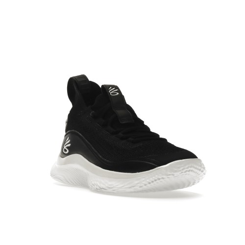 Кроссы Under Armour Curry Flow 8 Black White (GS) - подростковая сетка размеров